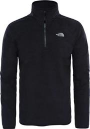 The North Face 100 Glacier Ανδρική Μπλούζα με Φερμουάρ Μακρυμάνικη Μαύρη από το Athletix
