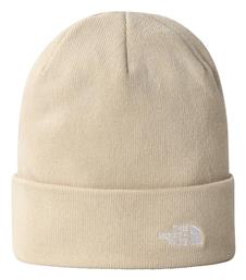 Beanie Unisex Σκούφος Πλεκτός σε Μπεζ χρώμα The North Face