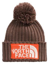 Beanie Unisex Σκούφος Πλεκτός σε Καφέ χρώμα The North Face