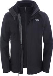 The North Face Evolution II Triclimate Ανδρικό Μπουφάν Αδιάβροχο για Χειμώνα Μαύρο από το Cosmossport