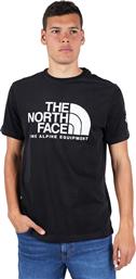 The North Face Fine Alpine Ανδρικό T-shirt Μαύρο με Λογότυπο από το Asos