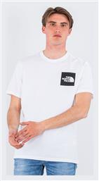 Fine Ανδρικό T-shirt Λευκό με Λογότυπο The North Face από το Cosmossport