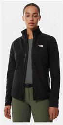 Glacier Fleece Γυναικεία Ζακέτα με Φερμουάρ σε Μαύρο Χρώμα The North Face