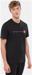 The North Face NSE Ανδρικό T-shirt Μαύρο με Λογότυπο από το Cosmossport