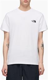 The North Face Simple Dome Ανδρικό T-shirt Λευκό με Λογότυπο από το Athletix
