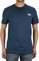 The North Face Simple Dome Tee NF0A2TX5N4L1 Blue Wing από το Cosmos Sport