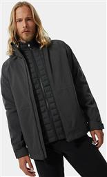 The North Face ThermoBall Eco Triclimate Ανδρικό Μπουφάν για Χειμώνα Dark Grey Heather από το Notos