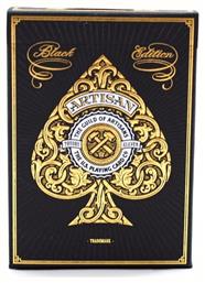 Artisan Συλλεκτική Τράπουλα Πλαστική για Poker Μαύρη Theory11