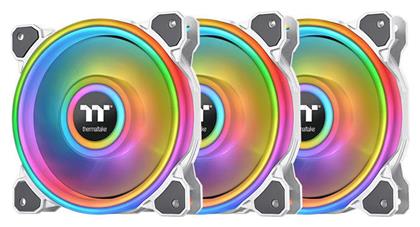 Riing Quad 12 RGB Radiator Fan TT Premium Case Fan 120mm 3τμχ Γκρι Thermaltake