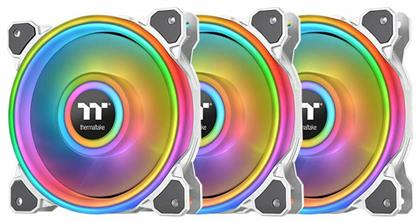 Riing Quad 14 RGB Radiator Fan TT Premium Case Fan 140mm με Σύνδεση 4-Pin PWM 3τμχ Λευκό Thermaltake