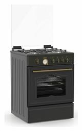 Υγραερίου Ελεύθερη με Εστίες Υγραερίου Inox TGS 4222 RUSTIC ANTH Thermogatz