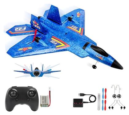 Τηλεκατευθυνόμενο Μαχητικό F22 Rc Jet 2.4ghz Blue