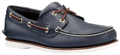 Timberland 2 Eye Δερμάτινα Ανδρικά Boat Shoes σε Μπλε Χρώμα