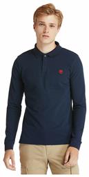Timberland Ανδρική Μπλούζα Polo Μακρυμάνικη Navy Μπλε από το Cosmossport