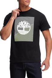 Ανδρικό T-shirt Μαύρο Με Λογότυπο Timberland