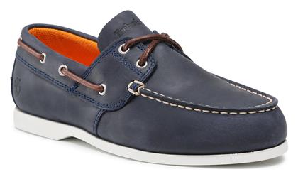 Cedar Δερμάτινα Ανδρικά Boat Shoes σε Μπλε Χρώμα Timberland