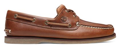 Classic 2 Eye TB0F74 Δερμάτινα Ανδρικά Boat Shoes σε Ταμπά Χρώμα Timberland