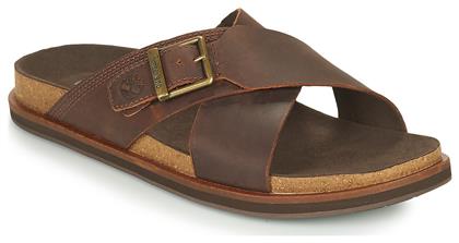 Cross Amalfi Vibes Δερμάτινα Ανδρικά Σανδάλια σε Χρώμα Timberland