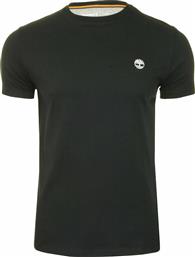 Timberland Dun River Ανδρικό T-shirt Μαύρο Με Λογότυπο από το Cosmos Sport