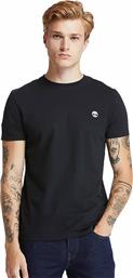 Timberland Dun River Ανδρικό T-shirt Κοντομάνικο Μαύρο από το Plus4u