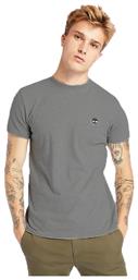 Dun River Crew Ανδρικό T-shirt Κοντομάνικο Γκρι Timberland