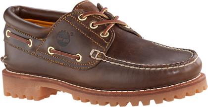 Timberland Icon 3 Eye Classic Handsewn Δερμάτινα Ανδρικά Boat Shoes Cogniac από το Z-mall