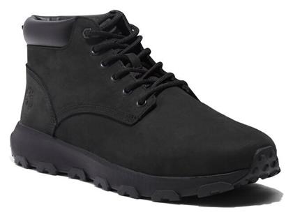 Mid Δερμάτινα Μαύρα Ανδρικά Μποτάκια Timberland