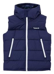 Παιδικό Casual Μπουφάν Αμάνικο Κοντό με Κουκούλα Navy Μπλε Timberland