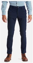 Stretch Twill Ανδρικό Παντελόνι Chino Ελαστικό σε Slim Εφαρμογή Navy Μπλε Timberland