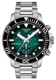 Seastar 1000 Ρολόι Μπαταρίας με Μεταλλικό Μπρασελέ Tissot