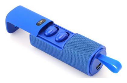Ηχείο Bluetooth 5W με Διάρκεια Μπαταρίας έως 10 ώρες Μπλε T&G