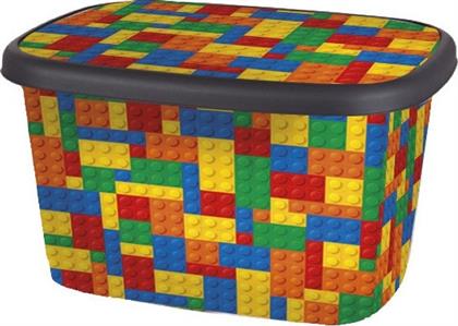 TnS Παιδικό Κουτί Αποθήκευσης από Πλαστικό Πολύχρωμο 34x34x26cm