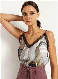 Toi&Moi 30-3535-221 Βραδινό Lingerie Top με Δαντέλα Γκρι από το Toi - Moi
