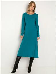 Toi&Moi 50-4679-220 Midi All Day Φόρεμα Μακρυμάνικο Πράσινο από το Toi - Moi