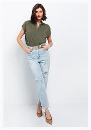 Ψηλόμεσο Γυναικείο Jean Παντελόνι Mom Fit Toi&Moi