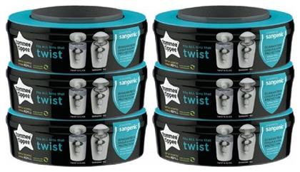 Tommee Tippee Ανταλλακτικές Σακούλες Κάδων για Πάνες Twist and Click 6τμχ