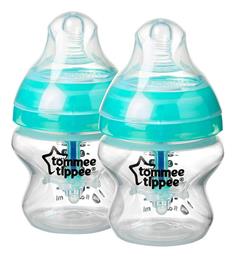 Σετ Πλαστικά Μπιμπερό Advanced Anti-Colic Κατά των Κολικών με Θηλή Σιλικόνης 150ml για 0+ μηνών 2τμχ Tommee Tippee