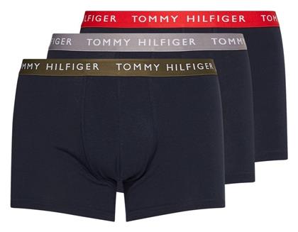Ανδρικά Boxer Μπλε Μονόχρωμα 3Pack Tommy Hilfiger