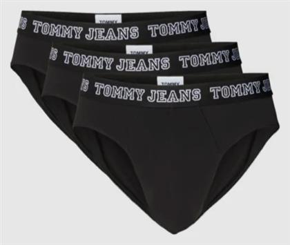 Ανδρικά Σλιπ Μαύρα Μονόχρωμα 3Pack Tommy Hilfiger