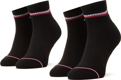 Tommy Hilfiger Ανδρικές Κάλτσες με Σχέδια Μαύρες 2Pack από το Epapoutsia