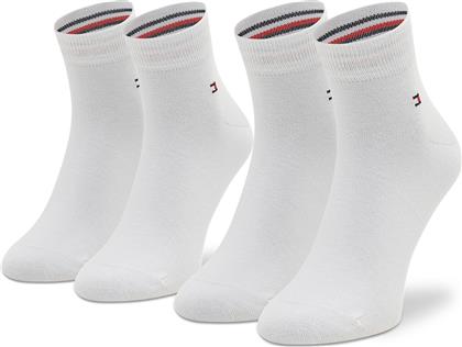 Tommy Hilfiger Ανδρικές Μονόχρωμες Κάλτσες Λευκές 2Pack από το MybrandShoes