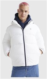 Ανδρικό Χειμωνιάτικο Μπουφάν Puffer Λευκό Tommy Hilfiger