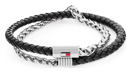 Ανδρικό Βραχιόλι από Δέρμα Tommy Hilfiger