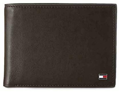 BIFOLD LEATHER Δερμάτινο Ανδρικό Πορτοφόλι Καφέ Tommy Hilfiger
