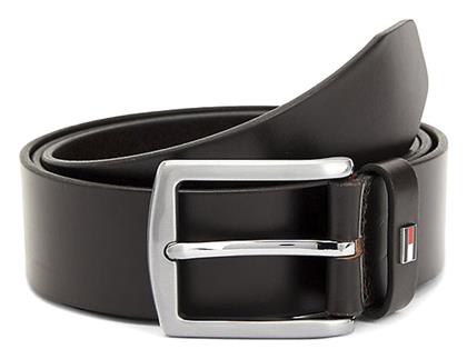 Denton Ανδρική Ζώνη Δερμάτινη Καφέ Tommy Hilfiger