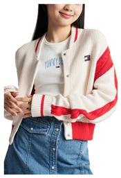 Γυναικεία Πλεκτή Ζακέτα σε Λευκό Χρώμα Tommy Hilfiger