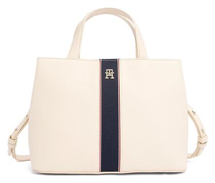 Γυναικεία Τσάντα Χειρός Εκρού Tommy Hilfiger