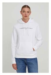 Γυναικείο Φούτερ με Κουκούλα Λευκό Tommy Hilfiger