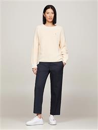 Γυναικείο Υφασμάτινο Παντελόνι σε Slim Εφαρμογή Μπλε Tommy Hilfiger