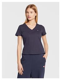 Γυναικείο T-shirt με V Λαιμόκοψη Navy Μπλε Tommy Hilfiger